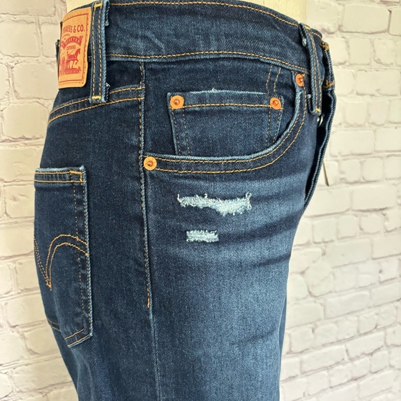 Levi's Ribcage Straight Ankle Button Fly Jeans--Sz 28 - Picture 4 of 16